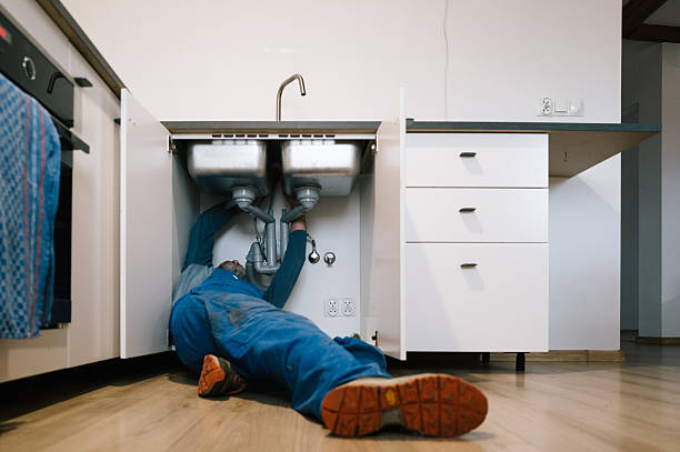 Professional Emergency Plumber technician working in West Burlington, NY